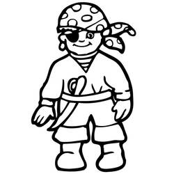 Pirate (Careers and Professions) coloring page #173344 to print and color
