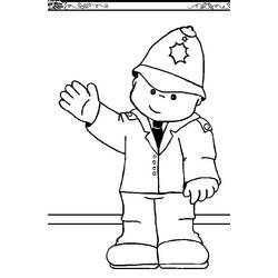 Police Officer (Careers and Professions) coloring page #105379 to print and color
