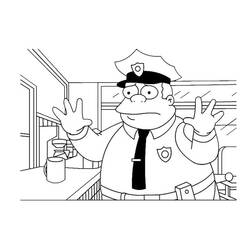 Police Officer (Careers and Professions) coloring page #105402 to print and color