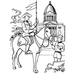 Police Officer (Careers and Professions) coloring page #105449 to print and color