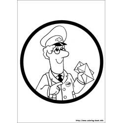 Postman (Careers and Professions) coloring page #94942 to print and color