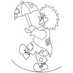 Coloring pages: Tightrope walker - Free Printable Coloring Pages