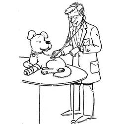 Coloring pages: Veterinarian - Free Printable Coloring Pages