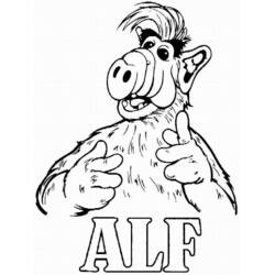 Coloring pages: ALF - Free Printable Coloring Pages