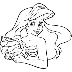 Coloring pages: Ariel - Free Printable Coloring Pages