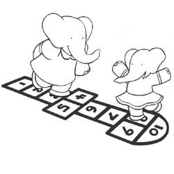 Babar (Cartoon Characters) coloring page #199700 to print and color