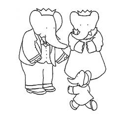 Babar (Cartoon Characters) coloring page #199731 to print and color