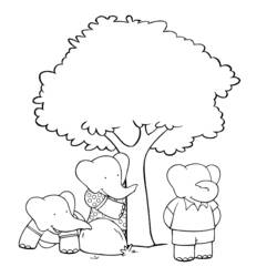 Babar (Cartoon Characters) coloring page #27889 to print and color