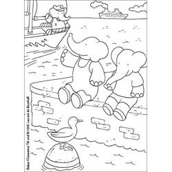Babar (Cartoon Characters) coloring page #27899 to print and color
