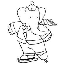 Babar (Cartoon Characters) coloring page #27900 to print and color