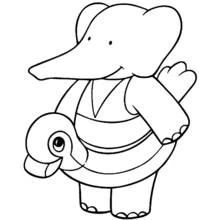 Babar (Cartoon Characters) coloring page #27902 to print and color