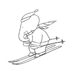 Babar (Cartoon Characters) coloring page #27989 to print and color