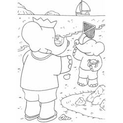 Babar (Cartoon Characters) coloring page #28015 to print and color