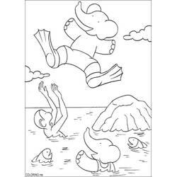 Babar (Cartoon Characters) coloring page #28167 to print and color