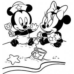 Baby Disney (Cartoon Characters) coloring page #198195 to print and color