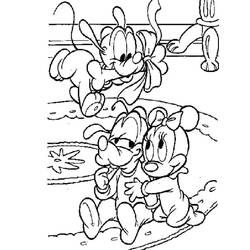 Baby Disney (Cartoon Characters) coloring page #198196 to print and color