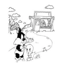 Coloring page: Baby Looney Tunes (Cartoon Characters) #26567 - Free Printable Coloring Pages