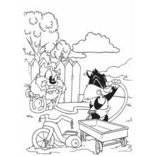 Baby Looney Tunes (Cartoon Characters) coloring page #26608 to print and color
