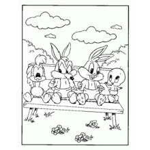 Baby Looney Tunes (Cartoon Characters) coloring page #26623 to print and color