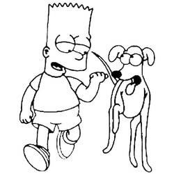 Coloring pages: Bart Simpson - Free Printable Coloring Pages
