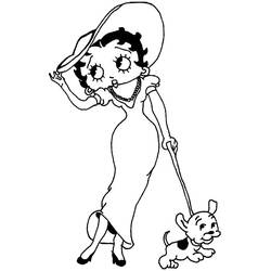 Betty Boop (Cartoon Characters) coloring page #203067 to print and color
