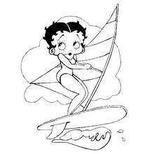 Betty Boop (Cartoon Characters) coloring page #25927 to print and color