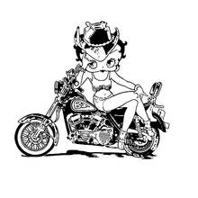 Betty Boop (Cartoon Characters) coloring page #25935 to print and color