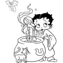 Betty Boop (Cartoon Characters) coloring page #25964 to print and color