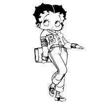 Betty Boop (Cartoon Characters) coloring page #25975 to print and color