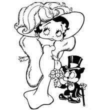 Betty Boop (Cartoon Characters) coloring page #25981 to print and color