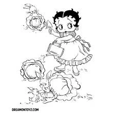 Betty Boop (Cartoon Characters) coloring page #26053 to print and color