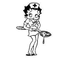 Betty Boop (Cartoon Characters) coloring page #26106 to print and color