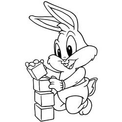 Bugs Bunny (Cartoon Characters) coloring page #203598 to print and color