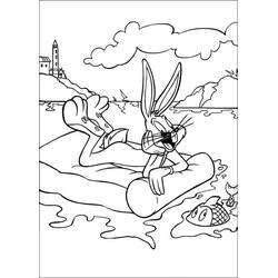 Bugs Bunny (Cartoon Characters) coloring page #203602 to print and color