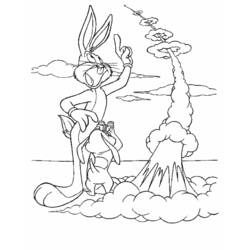 Coloring page: Bugs Bunny (Cartoon Characters) #26351 - Free Printable Coloring Pages
