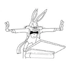 Bugs Bunny (Cartoon Characters) coloring page #26352 to print and color
