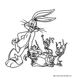 Coloring page: Bugs Bunny (Cartoon Characters) #26362 - Free Printable Coloring Pages