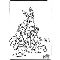 Coloring page: Bugs Bunny (Cartoon Characters) #26375 - Free Printable Coloring Pages
