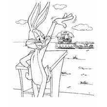 Bugs Bunny (Cartoon Characters) coloring page #26388 to print and color