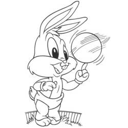 Coloring page: Bugs Bunny (Cartoon Characters) #26392 - Free Printable Coloring Pages