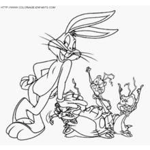 Bugs Bunny (Cartoon Characters) coloring page #26437 to print and color