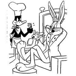 Coloring page: Bugs Bunny (Cartoon Characters) #26439 - Free Printable Coloring Pages