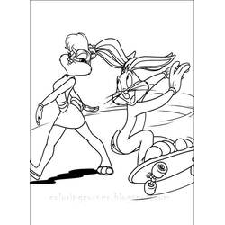 Coloring page: Bugs Bunny (Cartoon Characters) #26492 - Free Printable Coloring Pages