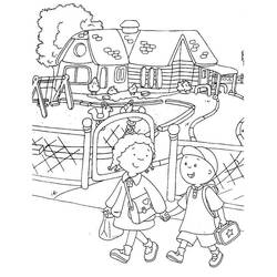 Caillou (Cartoon Characters) coloring page #178518 to print and color