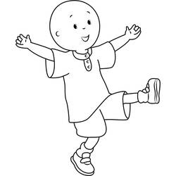 Caillou (Cartoon Characters) coloring page #178537 to print and color