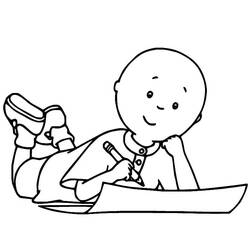 Caillou (Cartoon Characters) coloring page #215133 to print and color