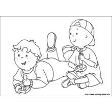 Caillou (Cartoon Characters) coloring page #36209 to print and color