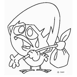 Coloring pages: Calimero - Free Printable Coloring Pages