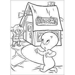 Casper (Cartoon Characters) coloring page #203189 to print and color