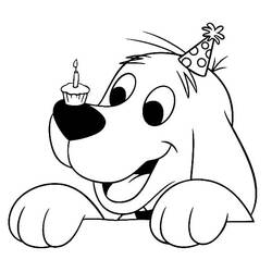 Coloring pages: Clifford - Free Printable Coloring Pages